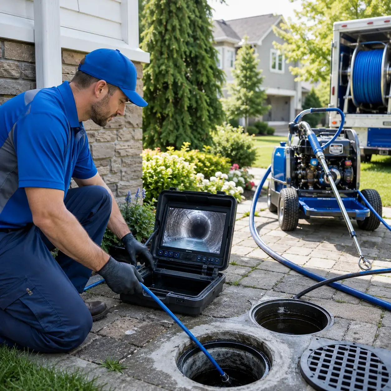 Outdoor drain cleaning professionals serving Free Soil, MI