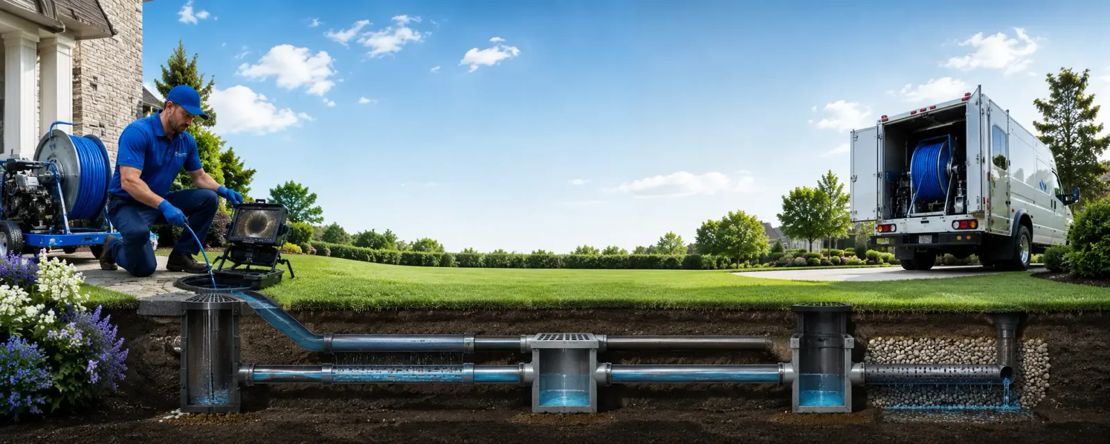 Outdoor drain cleaning information for Free Soil, MI